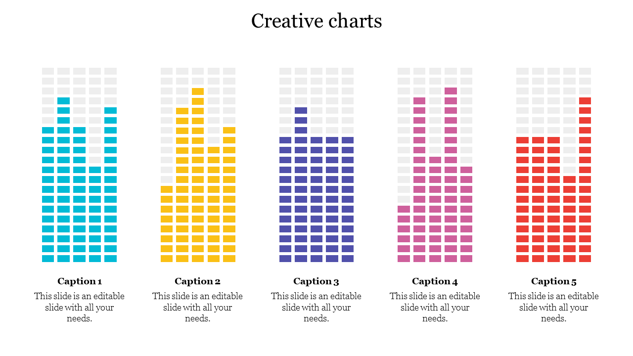 Creative Charts PowerPoint Presentation-Five Node